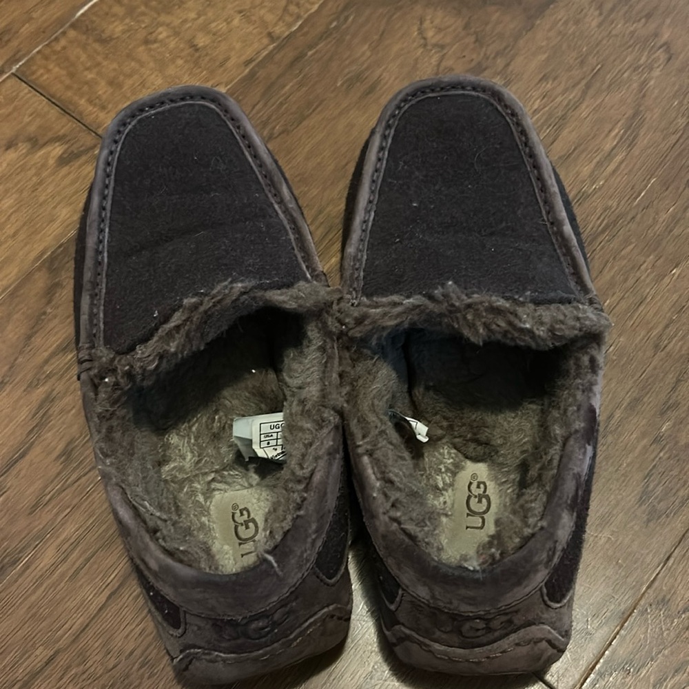 𝅺ugg Men's Ascot Suede Wool Slip On Loafer Slipper 8.